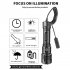 Powerful Handheld Led Flashlights Fixed Focus Usb Rechargeable Super Bright Hand Lantern For Camping Emergencies 9909 flashlight