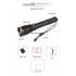 Powerful LED Flashlight XHP70 USB Rechargeable Torch with Safety Hammer for Outdoor black 1967 70