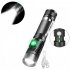 Powerful  Led  Flashlight Usb Rechargeable Zoom Torch T6 Handheld Lamp Flash Light For Camping Hiking Torch  with USB cable 