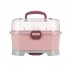 Pp Baby Bottle Storage Box Portable Easy To Clean Drain Storage  Box Pink