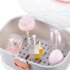 Pp Baby Bottle Storage Box Portable Easy To Clean Drain Storage  Box Pink