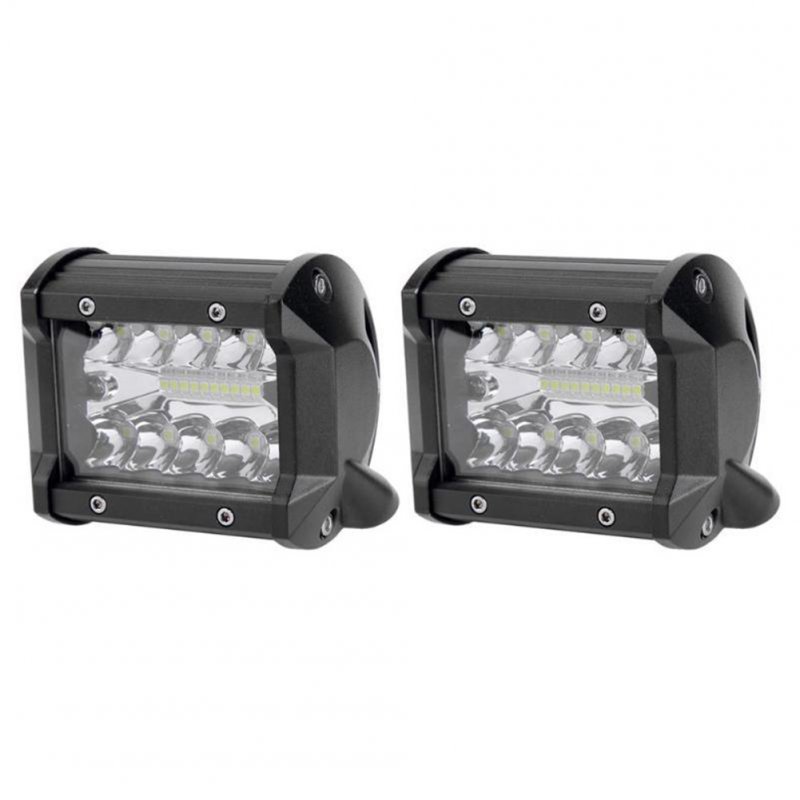 2PCS 4" 60W Upgraded LED Work Light Bar Highlight Spotlights Suv Overhead Lights 
