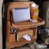Practical Car Fold Dining Rack Storage Bag Tissue Box Hanging Bags Dining table   beige
