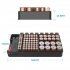 Practical Organizer Case Battery Organizer Storage Box with Tester Bt 168d LCD Set  black