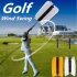 Practical Power Swing Fan Golf Club Swing Trainer Golf Practice Pinwheels Swing Aid Resistance Practice Training Aids blue