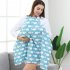 Pregnant Woman Cotton Breastfeeding Cover Shawl Gown for Outdoor  A  100 70CM