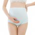 Pregnant Women Underwear High Waist Abdomen Lift Breathable Underwear Cotton Large Size Shorts  blue L