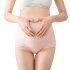 Pregnant Women Underwear High Waist Abdomen Lift Breathable Underwear Cotton Large Size Shorts  blue XXXL