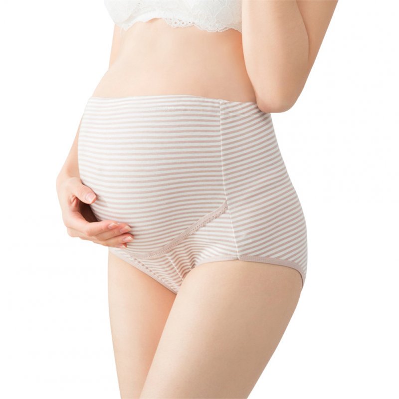 Pregnant Women Underwear High Waist Abdomen Lift Breathable Underwear Cotton Large Size Shorts  skin color_XL