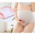 Pregnant Women Underwear High Waist Abdomen Lift Breathable Underwear Cotton Large Size Shorts  gray L
