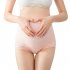 Pregnant Women Underwear High Waist Abdomen Lift Breathable Underwear Cotton Large Size Shorts  Shrimp pink L