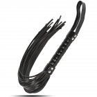 Premium Flogger Erotic Whip BDSM SM Adult Sex Games  Black leather - braided handle