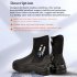 Premium Neoprene Diving Boots 5m Water Shoes Wetsuit Booties With Anti Slip Rubber Sole YKK Zipper For Surf Scuba 1 Pair black 11   45   