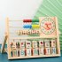 Preschool Math Learning Toy Wooden Frame Abacus With Multi Color Beads Number Alphabet Counting Clock Learning Toys Gift For Toddlers Wooden Abacus
