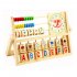 Preschool Math Learning Toy Wooden Frame Abacus With Multi Color Beads Number Alphabet Counting Clock Learning Toys Gift For Toddlers Wooden Abacus