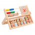 Preschool Math Learning Toy Wooden Frame Abacus With Multi Color Beads Number Alphabet Counting Clock Learning Toys Gift For Toddlers Wooden Abacus