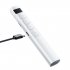 Presentation Clickers Multifunctional Clicker Wireless Laptop Presentations Remote Clicker For Computer Laptop White Digital display rechargeable