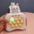 Press Bubble Game With Music Pop Push Bubble Whack A Mole Sensory Toys Educational Toys For Birthday Gifts pink