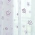 Printed Tulle Transparent Window Screen Bedroom Balcony Curtain purple W100cm   H200cm