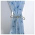 Printing Curtain Window Screen Tulle for Living Room Bedroom Balcony Decor blue 1m wide x 2m high pole