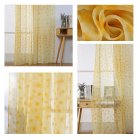Printing Curtain Window Screen Tulle for Living Room Bedroom Balcony Decor yellow 1m wide x 2m high pole
