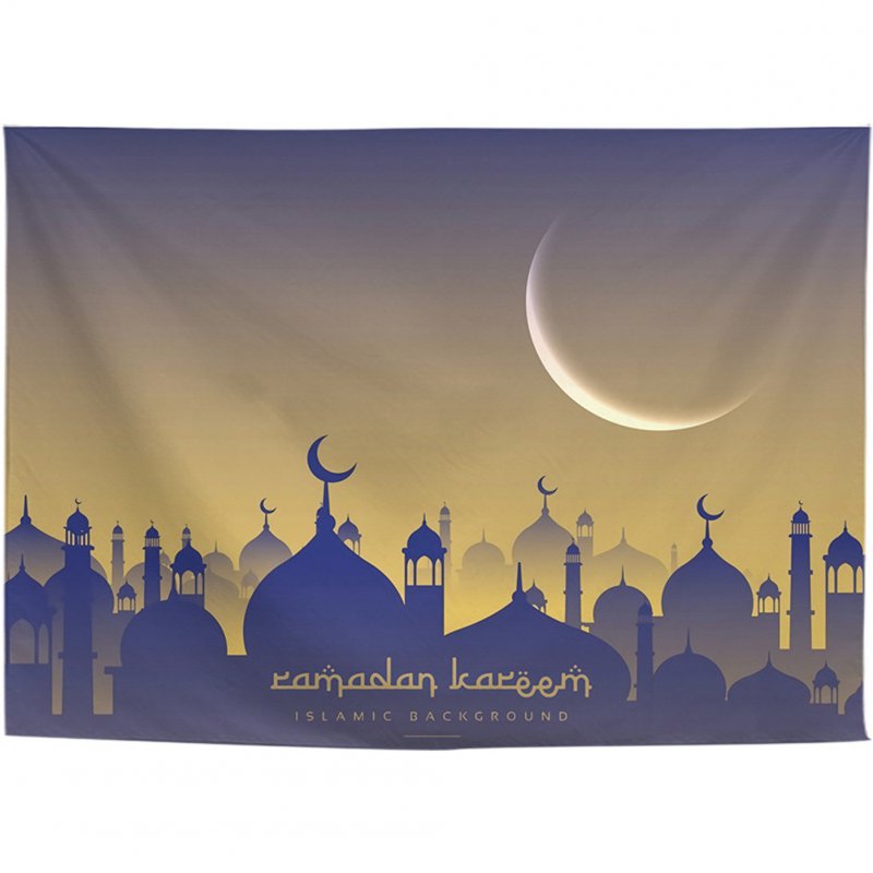 Printing Hanging Tapestry for Ramadan EID MUBARAK Decoration 1#_140 * 100cm