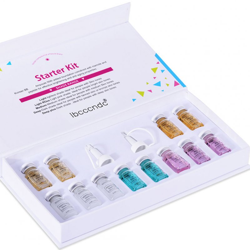 Pro 8ml mix shades brightening foundation acne healing Dermawhite treatment 01 pure essence