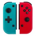 Pro Wireless Gamepad Controller Left Right Independent Vibration Screen Capture Somatosensory Handle Controller Compatible For Switch blue and red pair