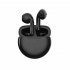Pro6 Wireless Earbuds With Built in Microphone Noise Canceling Headphones Stereo Sound Earphones For Sports Fitness Laptop Computer blue