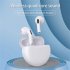 Pro6 Wireless Earbuds With Built in Microphone Noise Canceling Headphones Stereo Sound Earphones For Sports Fitness Laptop Computer blue