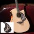 Professional 41  Folk Guitar Pickguard Self adhesive PVC Pick Guard Sticker Drop shaped Pickguard Guitar Accessories black