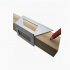 Professional 45 90 Degree Gauge Right Angle Ruler Wear resistant Measuring Woodworking Tools With Clear Scale silver