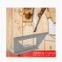 Professional 45 90 Degree Gauge Right Angle Ruler Wear resistant Measuring Woodworking Tools With Clear Scale silver