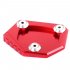 Professional Aluminum Motorcycle Kickstand Side Stand Extension Pad Plate Cover for Honda CB400 NC700 CB250F