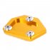 Professional Aluminum Motorcycle Kickstand Side Stand Extension Pad Plate Cover for Honda CB400 NC700 CB250F red