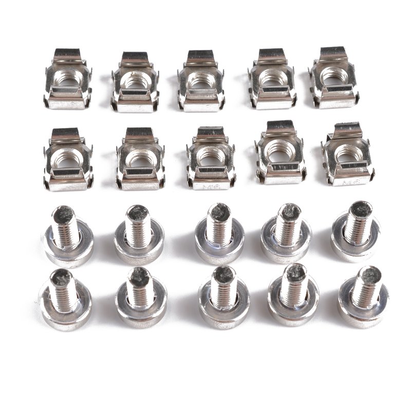 Professional Cage Rack Nuts M6 + Bolt M6*20