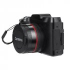 Professional Camera 2.4-Inch Screen 1080p 16x Digital Full HD Zoom Camera Black