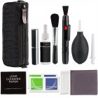 Professional Camera Cleaning Kit for Canon/Nikon/Pentax/Sony DSLR Cameras Lens Cleaning Pen Polishing Brush black