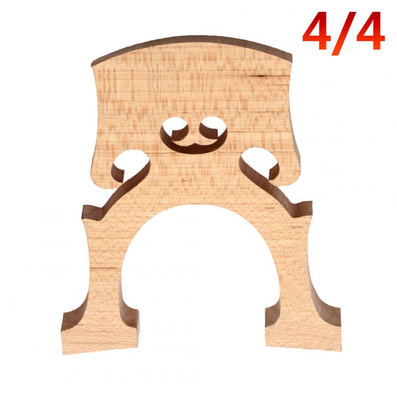 Professional Cello Bridge for 4/4 3/4 1/2 1/4 1/8 Size Cello Exquisite Wooden Material Wood color_4/4