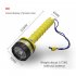 Professional Dive Flashlight Underwater Waterproof Non slip Led Diving Lamp Light Torch yellow