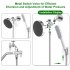 Professional Dog Shower Head Kit With Shower Head  Water Hose And Adapter  Universal 1 2 Thread  Reusable Silicone Filter Pet Shower Attachment head pipe adapte