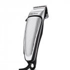 Professional Hair Clipper Electric Trimmer Household Low Noise Haircut Men Shaving Machine Hair Styling Tool Silver_UK Plug