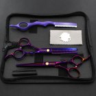 Professional <span style='color:#F7840C'>Hair</span> Cutting Scissor <span style='color:#F7840C'>Hair</span> Scissors Hairdressing Scissors Kit <span style='color:#F7840C'>Hair</span> Straight Thinning Scissors Barber Salon purple