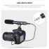 Professional Interview Microphone Photography Shotgun Mic Video Camcorders Mike for Canon Nikon Sony DSLR Camera black