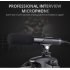 Professional Interview Microphone Photography Shotgun Mic Video Camcorders Mike for Canon Nikon Sony DSLR Camera black