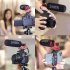 Professional Interview Shotgun Audio Video Record Microphone for iPhone IOS Android DSLR Camera Supercardioid Mic black