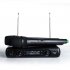 Professional Karaoke Wireless Microphone Mixer Audio Radio Kits Handheld LCD Microphone black U S plug