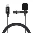 Professional Lapel Microphone for <span style='color:#F7840C'>iphone</span> Android Mobile Phone Collar-clip Microphone Apple interface