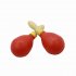 Professional Maraca Shakers Rattles Sand Hammer Percussion Instrument Musical Toy for Kid Children KTV Party Game red