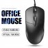 Professional Office Usb Optical Wired Gaming  Mouse Ultra Slim Silent Ergonomic Design Computer Laptops Notebook Accessories black